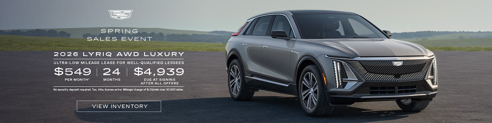 Lyriq AWD for lease at Central Cadillac in Jonesboro AR