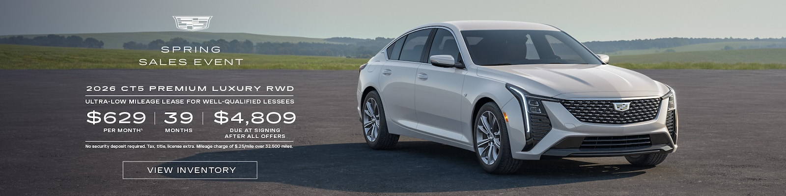 CT5 Luxury for lease at Central Cadillac in Jonesboro AR